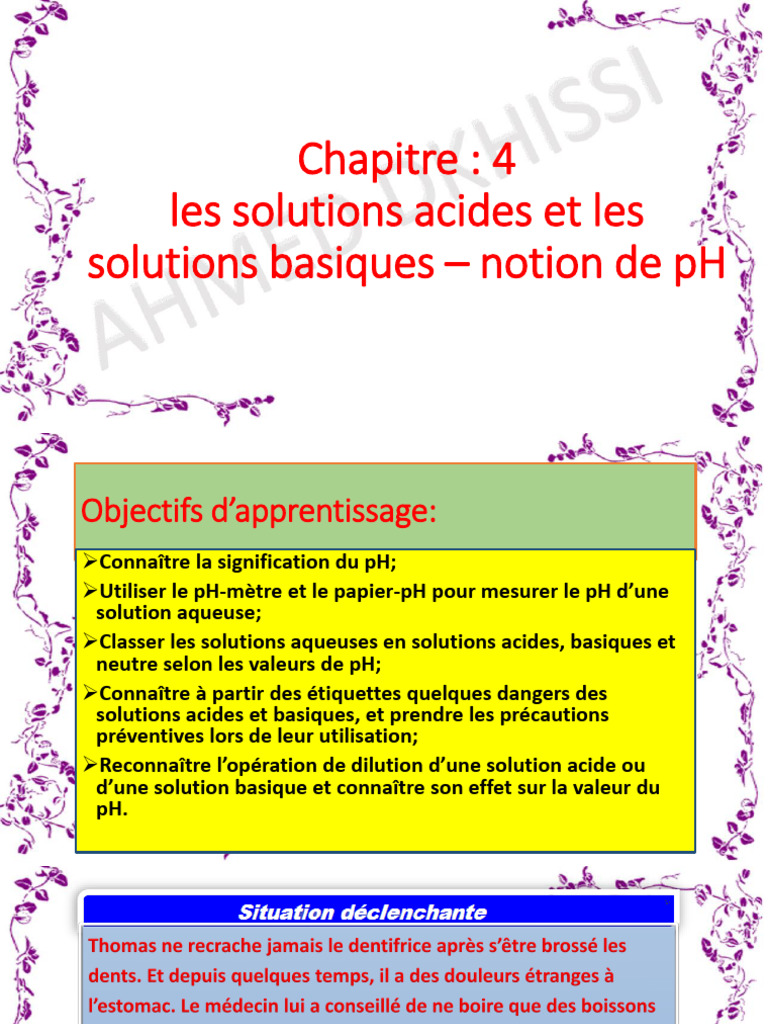 Comprendre le pH et ses applications | PDF | Ph | Acide