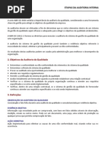 Etapas Da Auditoria