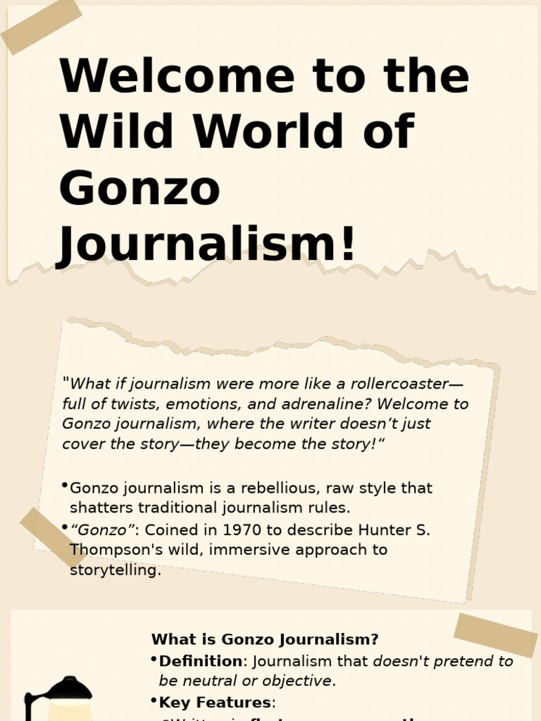 Gonzo Journalism - Euclid G-3 | PDF