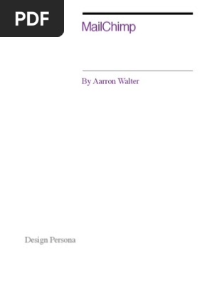 Design Persona MailChimp