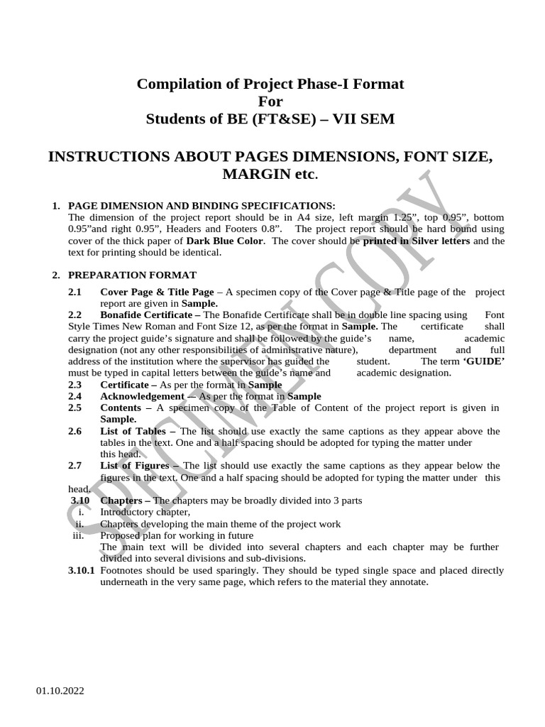 Project Phase-I Format Guidelines | PDF | Oil Refinery | Hazards