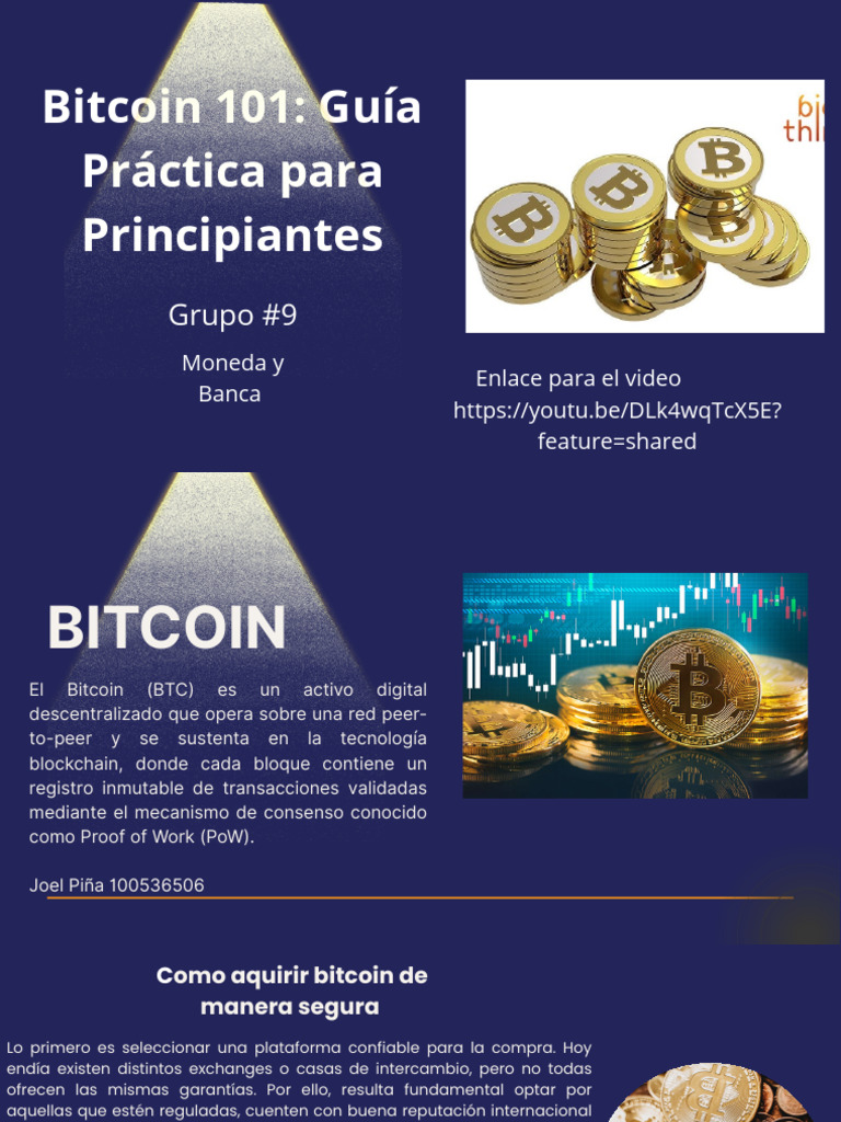 Bitcóin 101. Guía Práctica para Principiantes - Grupo 9 | PDF | Bitcoin ...