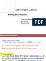 Mechanical Behavior of Materials Defects/Imperfections: Dr. Ahmad Nawaz Khan Assist. Prof. Scme, Nust