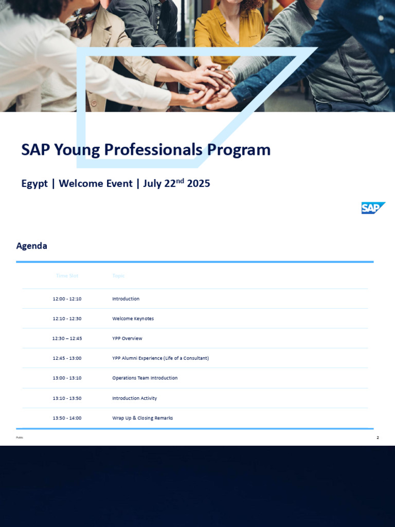 SAP Young Professionals Program Egypt | PDF | Unemployment