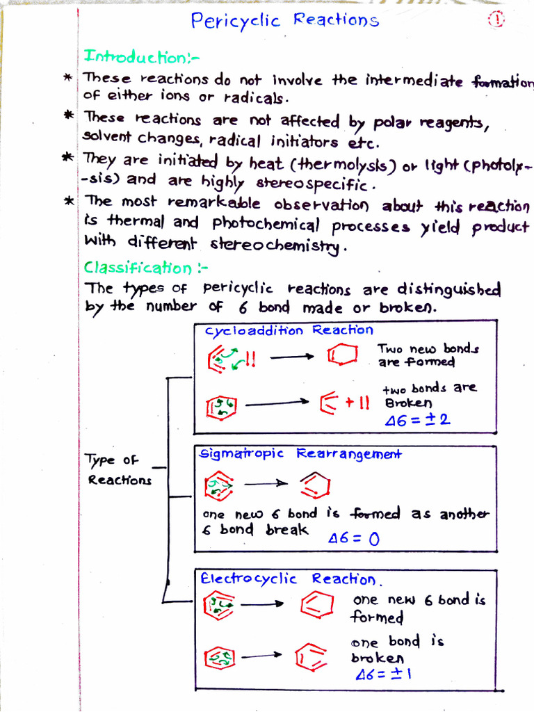 Pericyclic Reactions | PDF