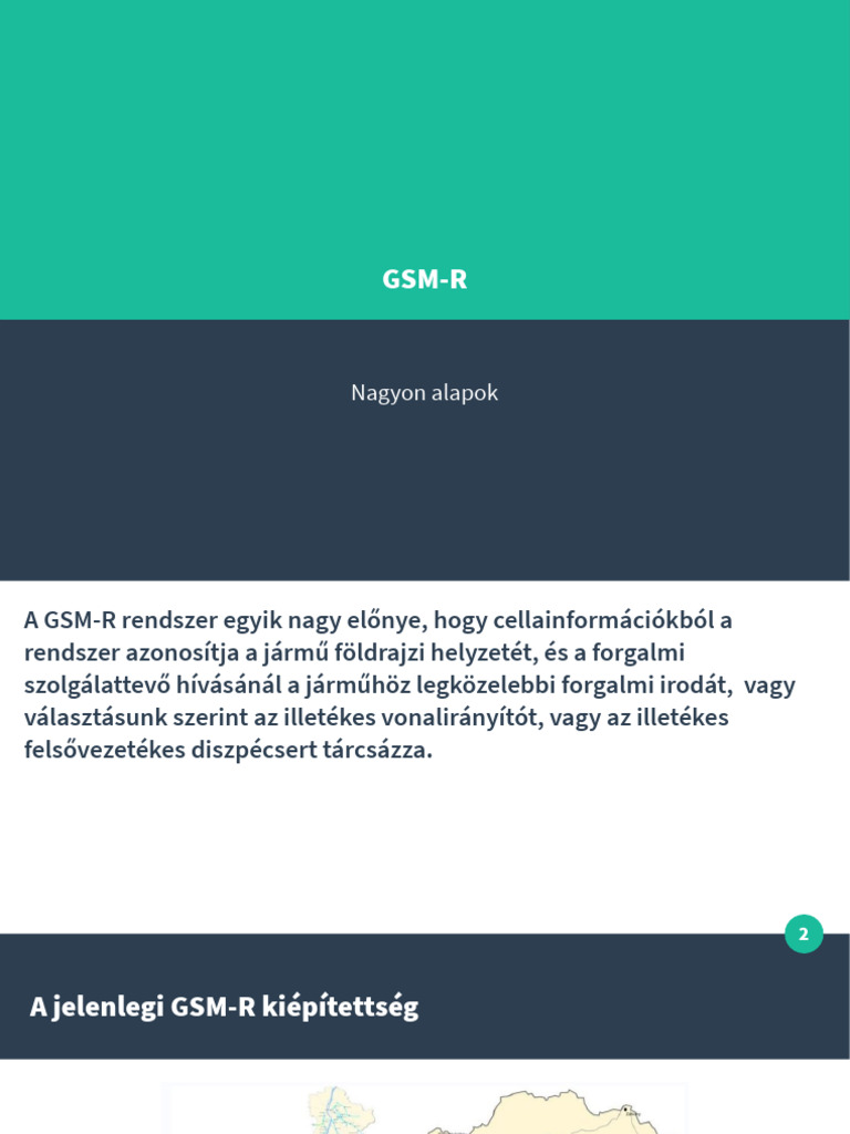 GSM-R Nagyon Alap | PDF