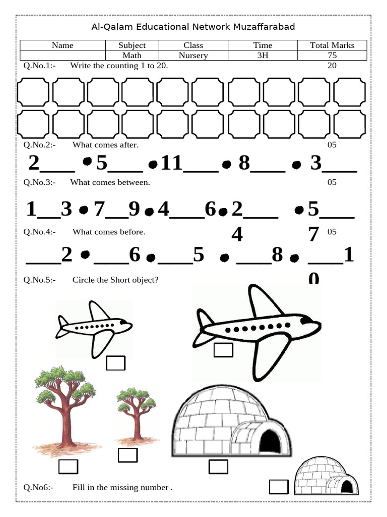 Class Nursery All 2025 1st Term | PDF