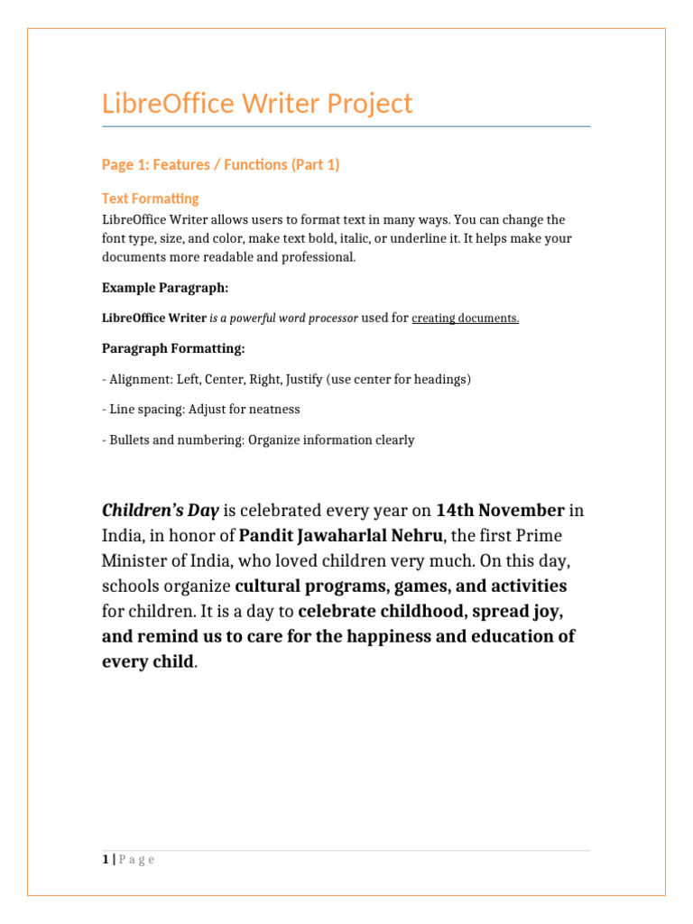 LibreOffice Writer Formatting Guide | PDF | Written Communication | Text