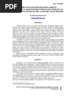 Download Improving English Speaking Ability by Maharani J Dewi SN95851300 doc pdf