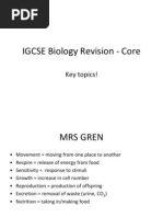 IGCSE Biology Revision