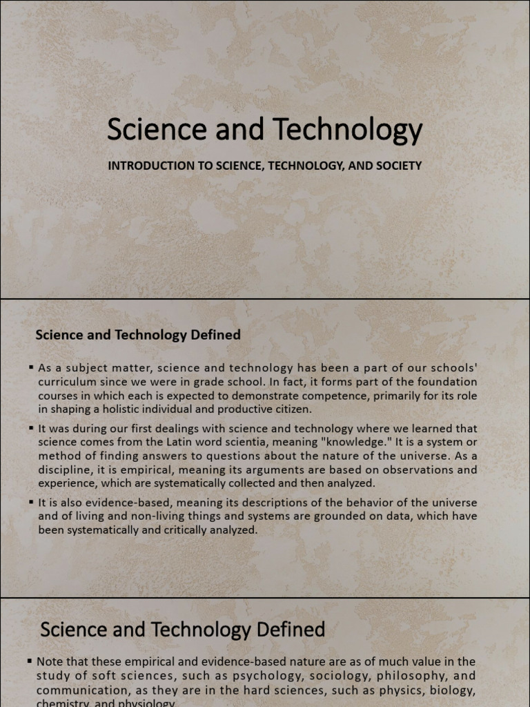 Understanding Science, Technology, and Society | PDF | Science | Knowledge