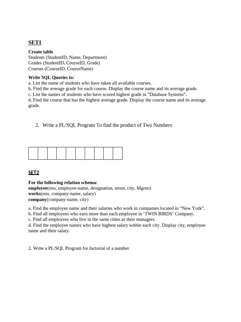 CSL 333 QB 2 | PDF