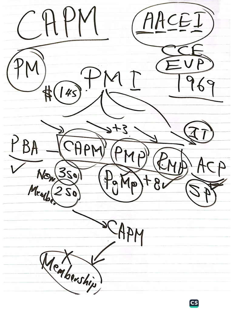 CAPM Course Notes | PDF