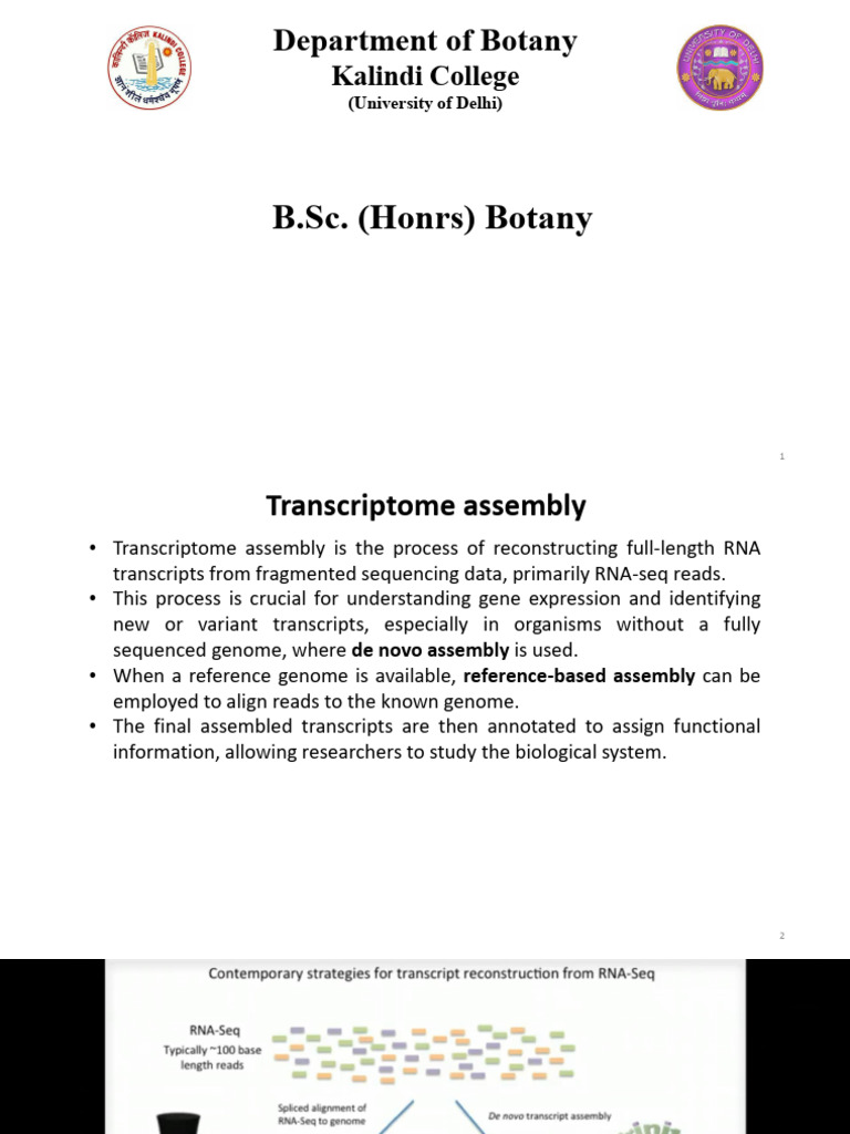 Transcriptome Assembly with Trinity Tool | PDF | Systems Biology ...