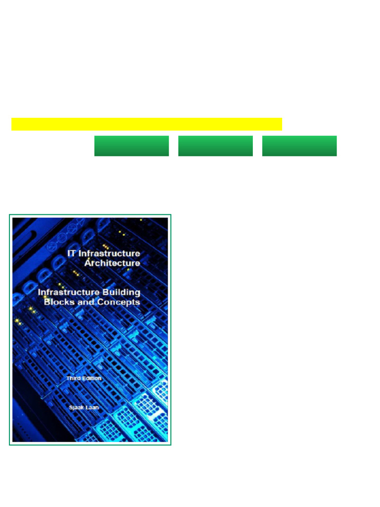 (Ebook) IT Infrastructure Architecture: Infrastructure Building Blocks ...