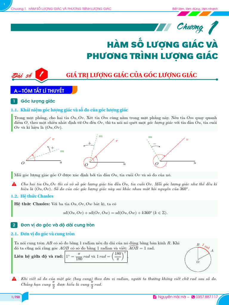 Bài 1 - Góc Lư NG Giác (HDG) | PDF