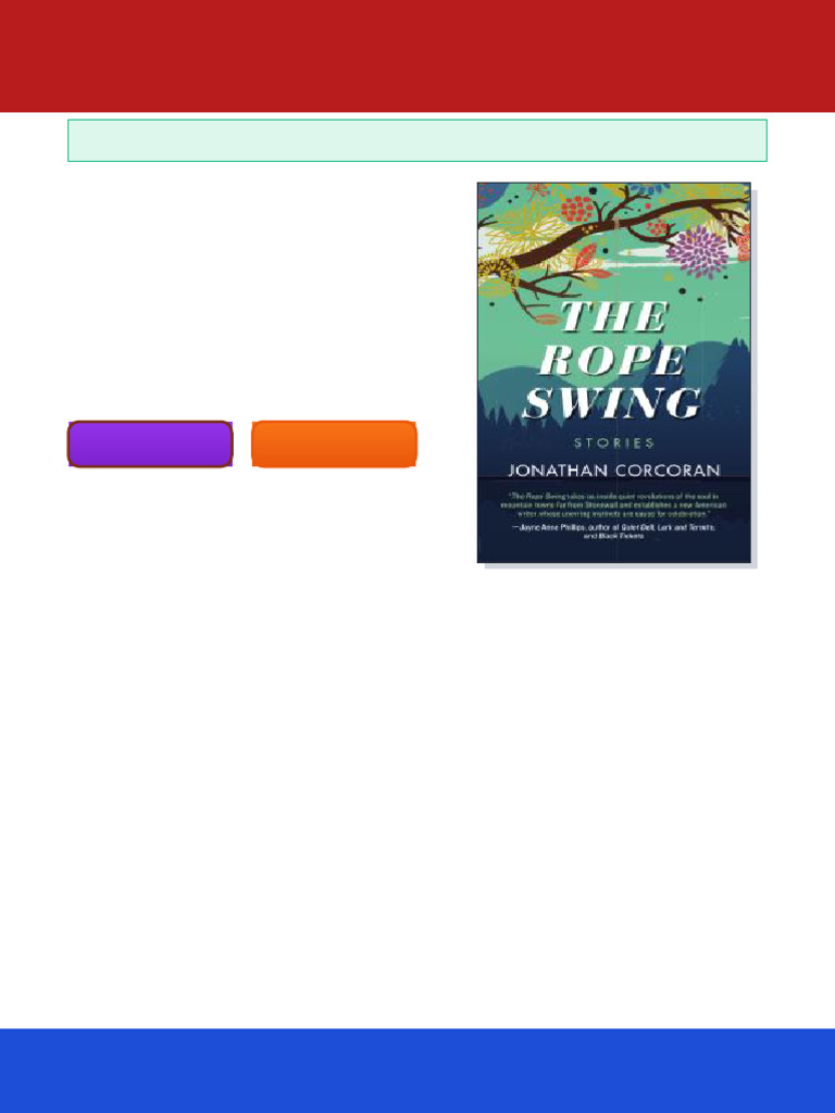 The Rope Swing Stories 1st Edition Jonathan Corcoran One-Click Download ...