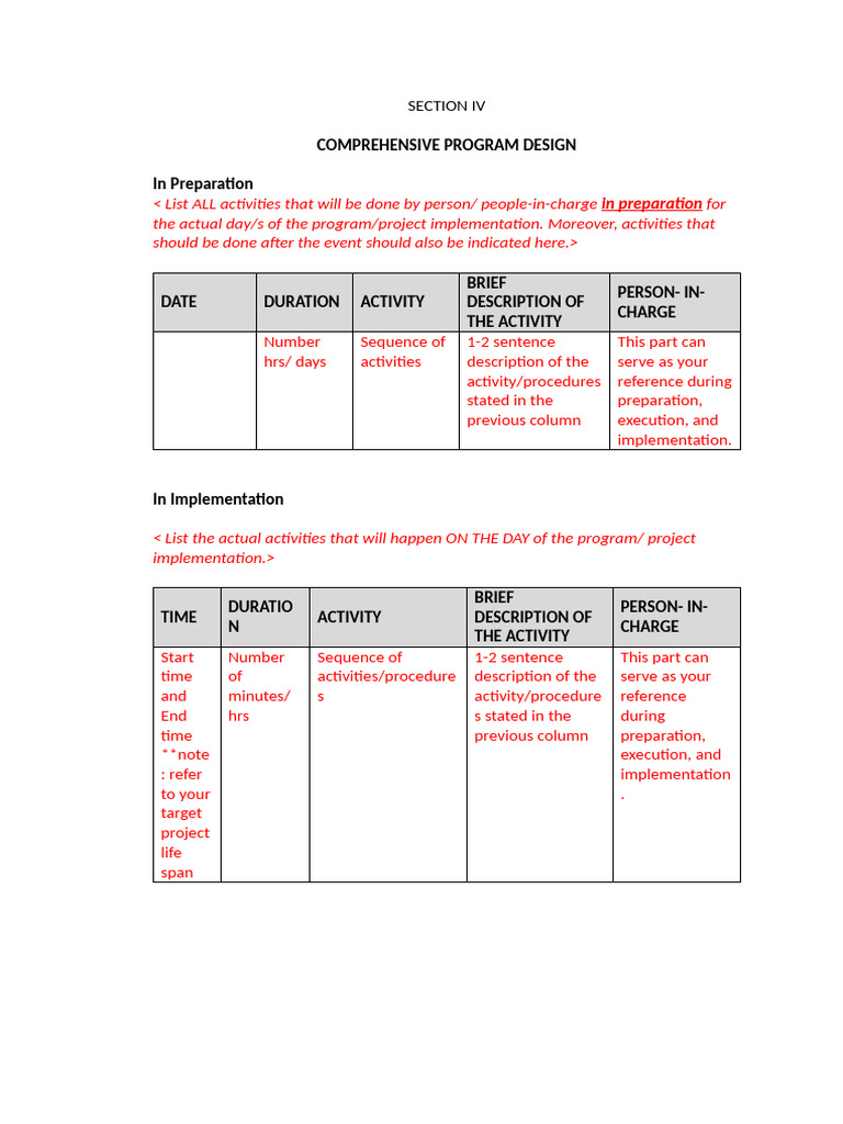 Program Design and Budget Overview | PDF | Expense