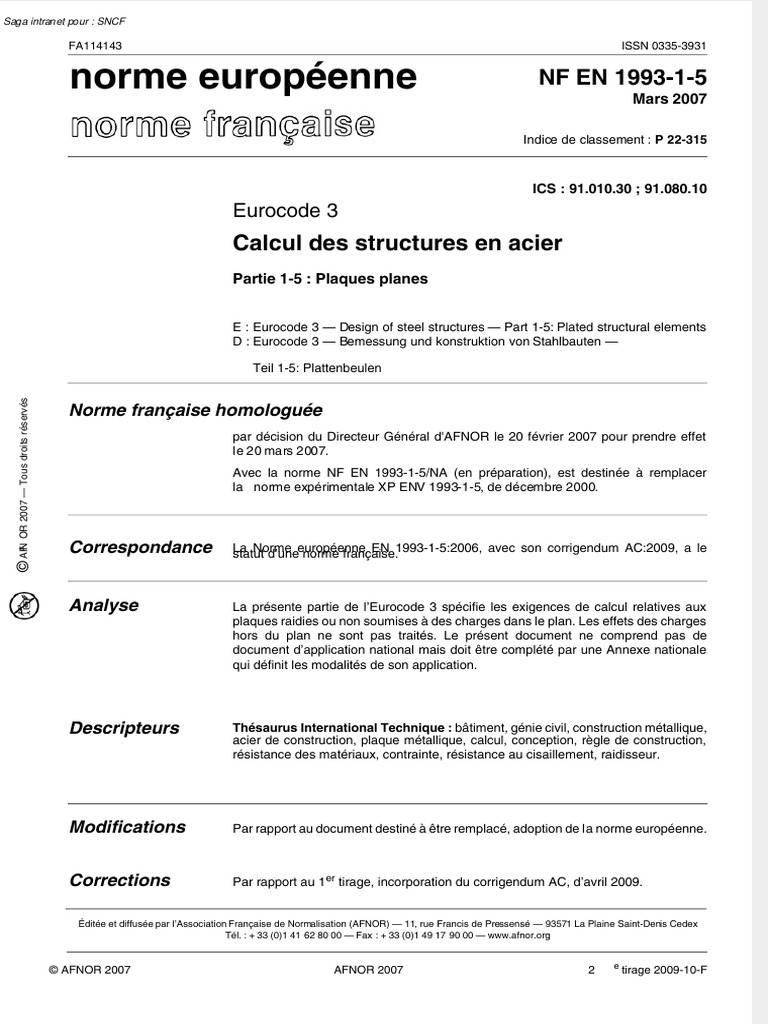 Eurocode 3 : Calcul des plaques en acier | PDF | Ingénierie mécanique ...