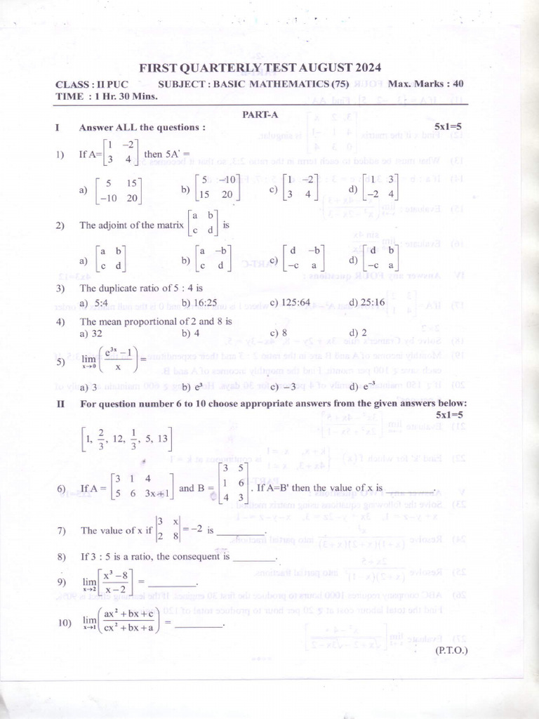 Basic Mathematics Min | PDF