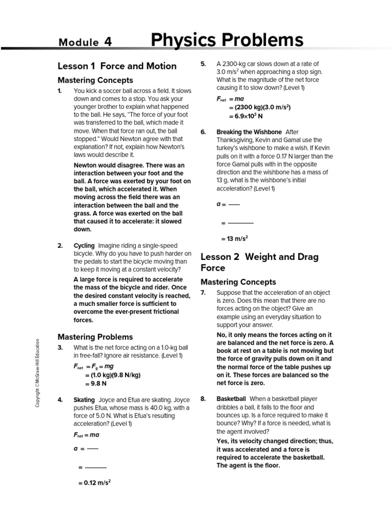 Physics Concepts: Force and Motion | PDF | Force | Weight
