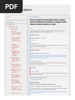 MultiSearch Tag Explorer Chemist a Chemist (From Greek Chēm(Ía) Alchemy; Replacing Chymist From Medieval Latin Alchemist) is a Graduated Scientist Trained in the Study of Chemistry, Or an Offic...