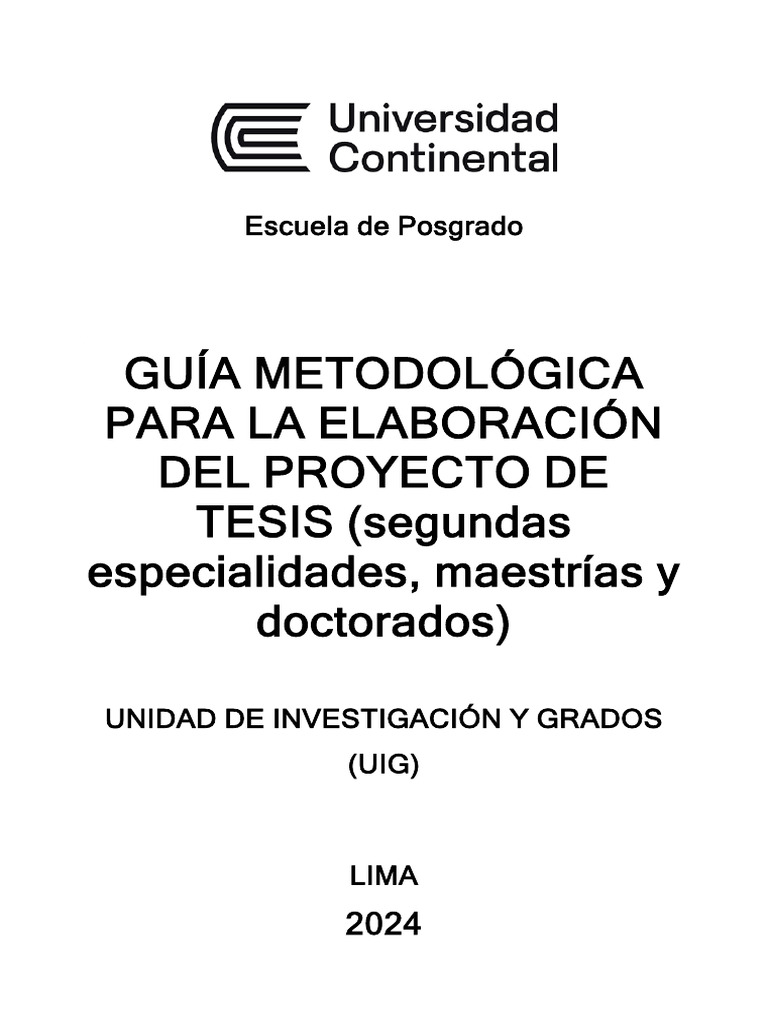 Guía para Elaborar Proyectos de Tesis | PDF | Inteligencia artificial ...