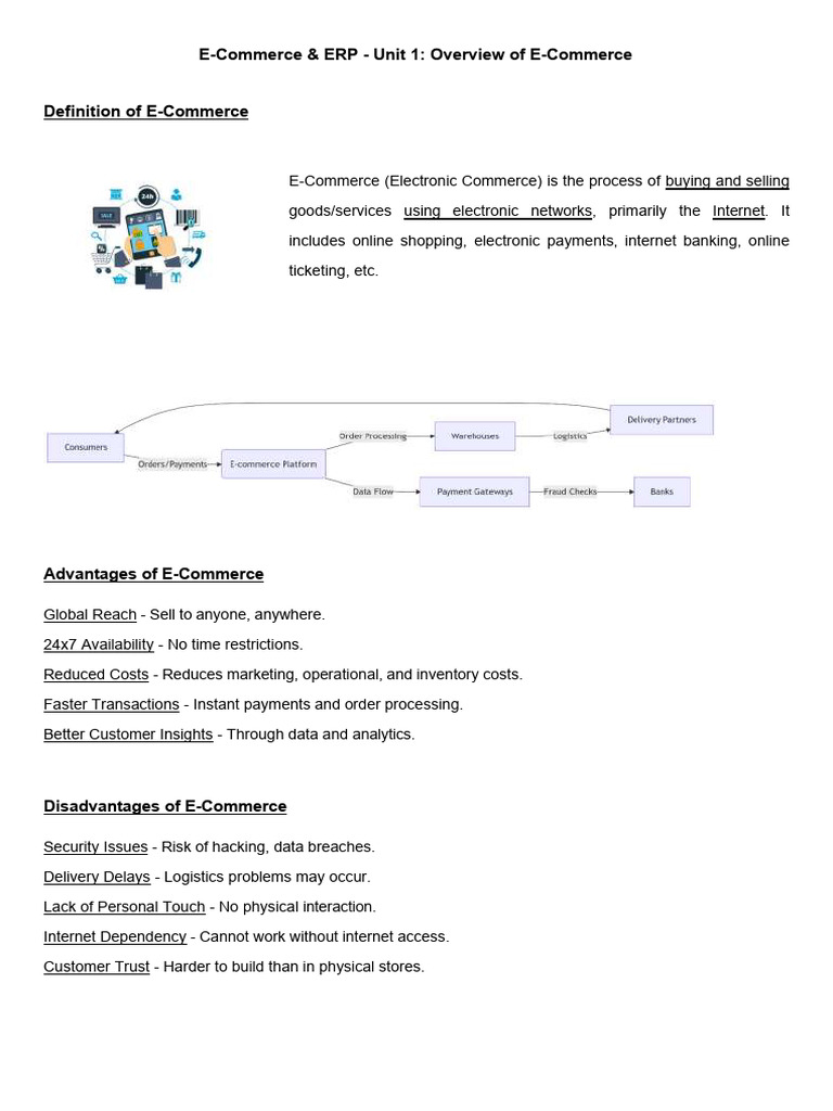 E-Commerce Overview: Benefits & Risks | PDF | E Commerce | Cybercrime