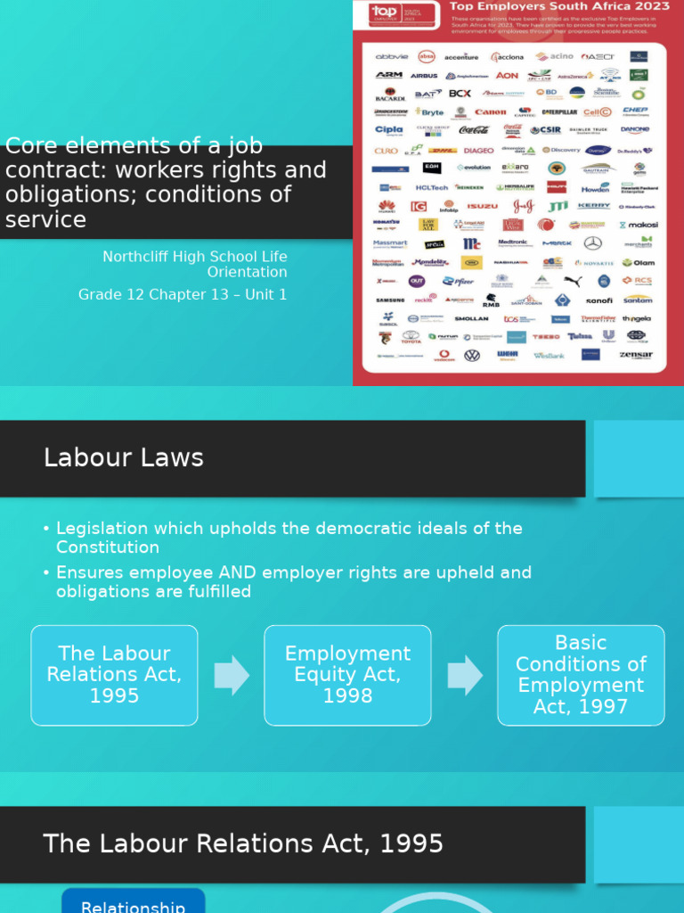 Job Contract Essentials and Labour Laws | PDF | Labour Law | Employment