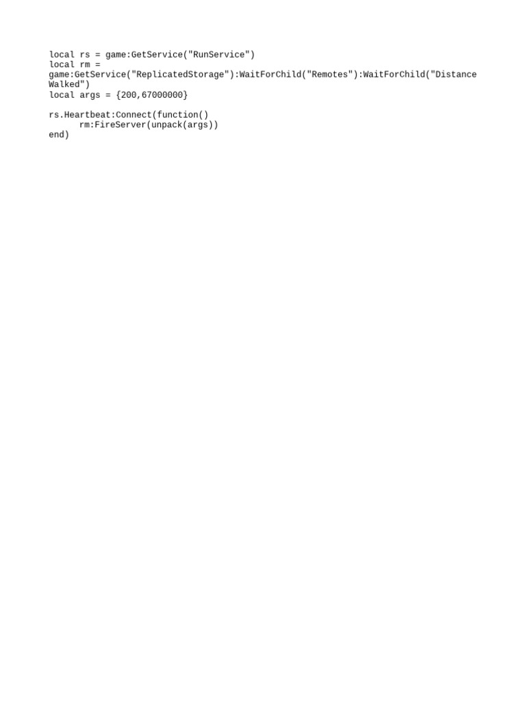 Roblox Script for Distance Tracking | PDF