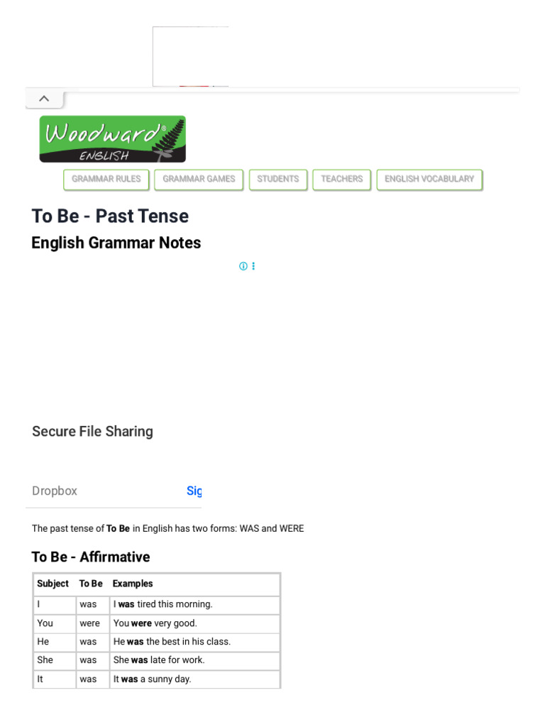Past Tense of 