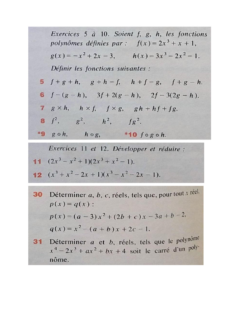 Maths EXO Première 1 | PDF