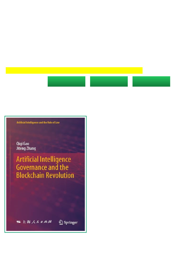 (Ebook) Artificial Intelligence Governance and the Blockchain ...