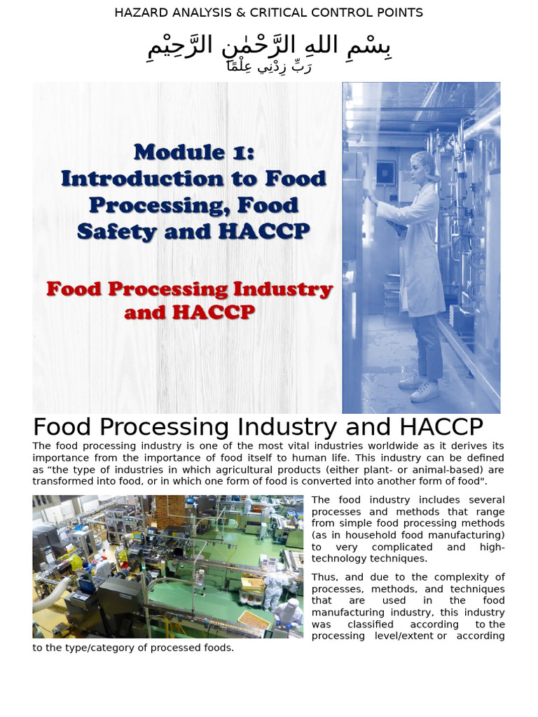 HACCP | PDF | Food Safety | Hazards
