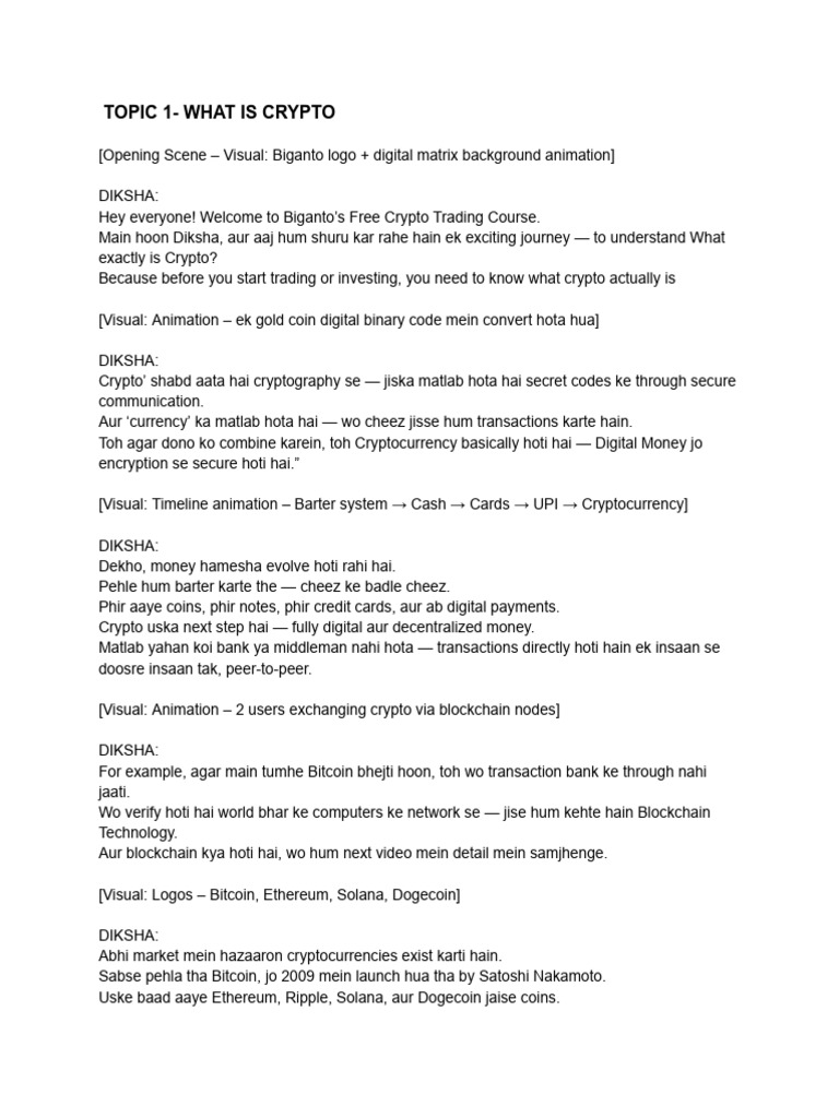 Part 1 Yt Free Course | PDF | Cryptocurrency | Bitcoin