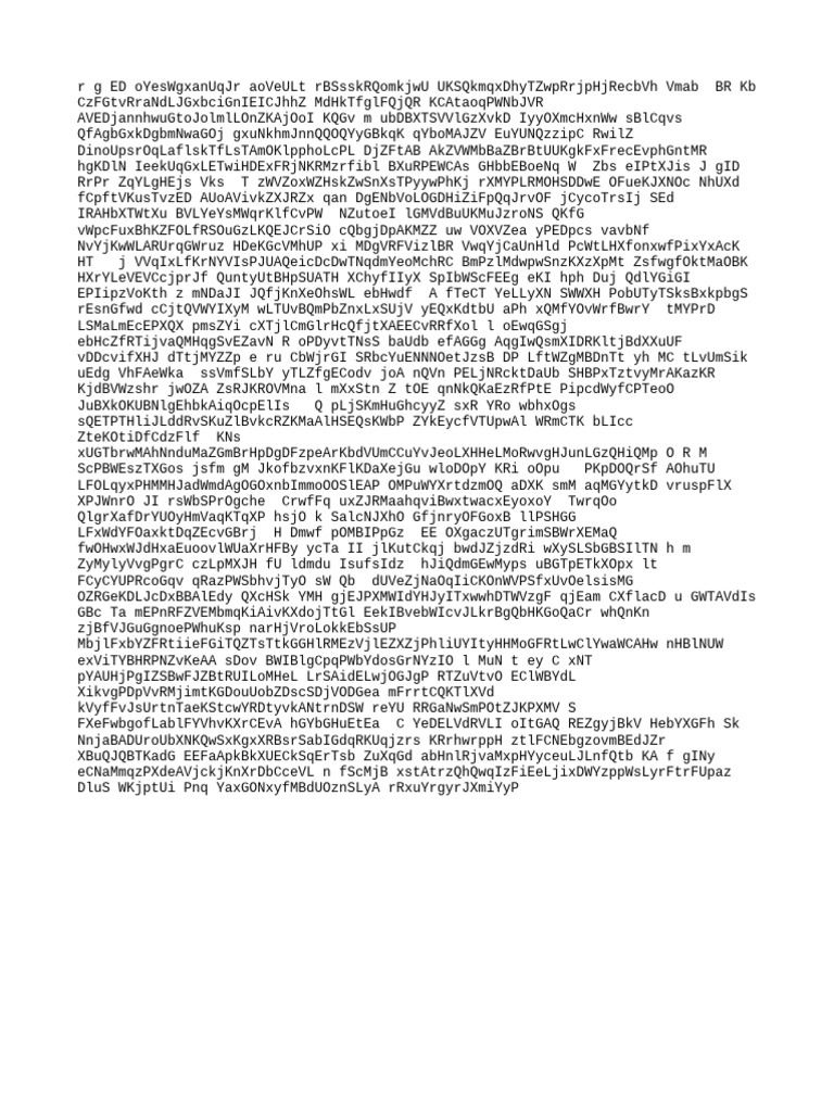 Random Text Generator Output | PDF