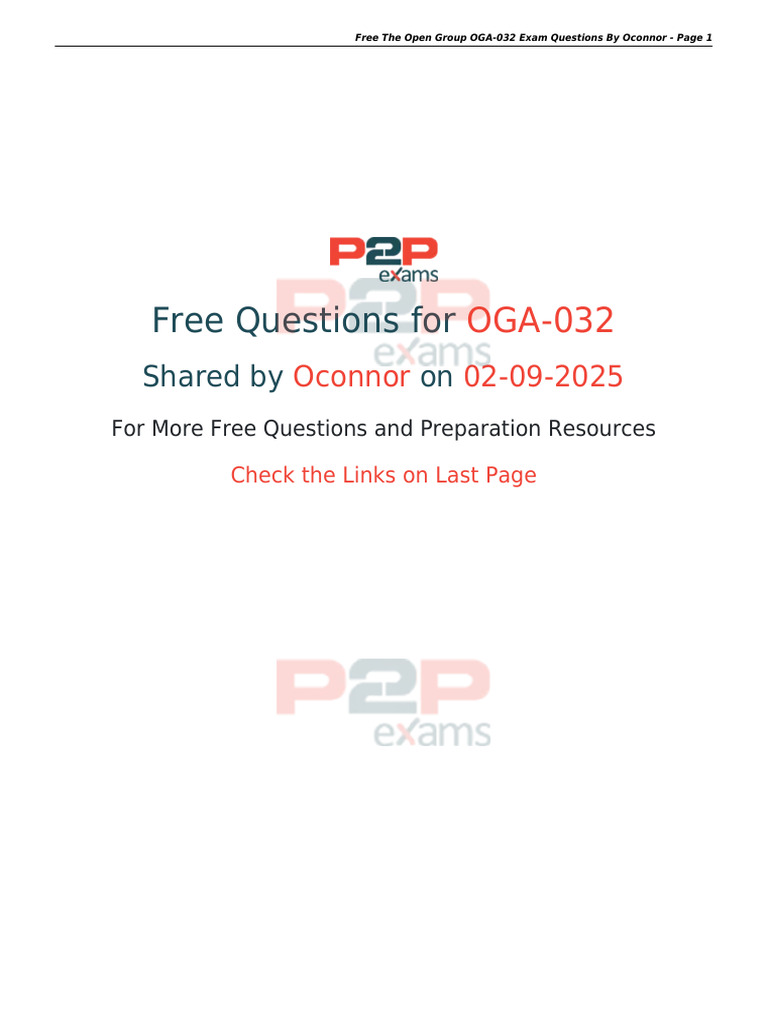 Free OGA-032 Exam Questions by Oconnor | PDF | Computer Network ...