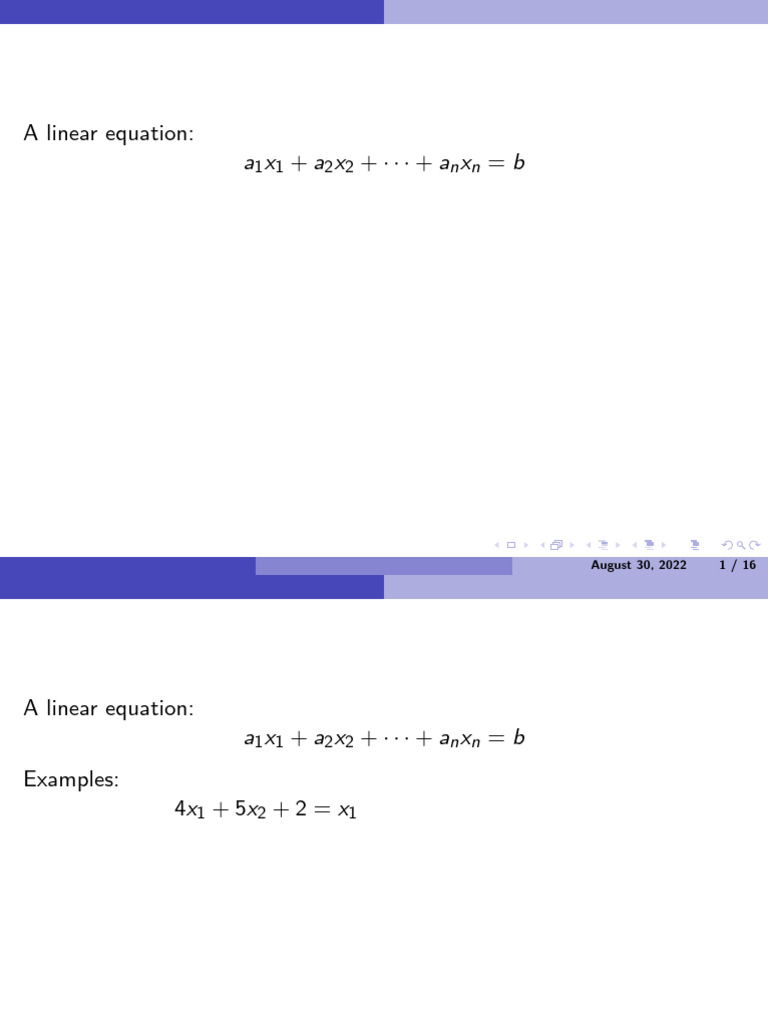 Understanding Linear Equations and Systems | PDF | System Of Linear ...