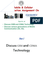 A Mobile & Cellular Communication Assignment On: Opic No: 46