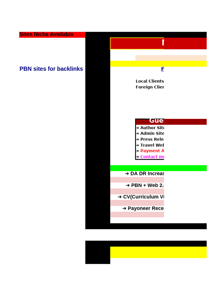 Muneeb Ibdal (COO) Site Outreach | PDF | Hypertext | Web 2.0