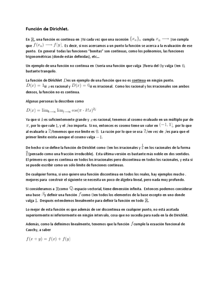 Función de Dirichlet