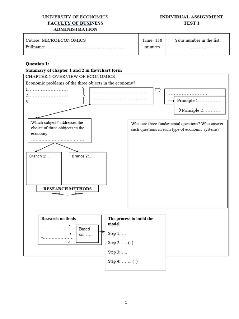 Microeconomics Test Assignment Overview | PDF | Economic Equilibrium ...