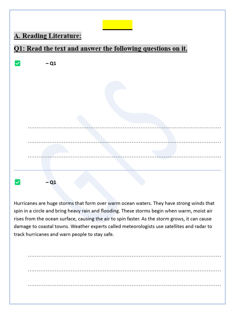 G4 Final Exam Revision | PDF | Volcano | Blizzards