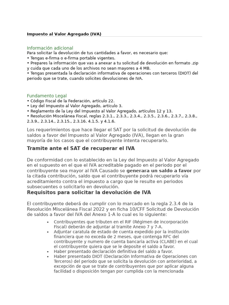 Impuesto Al Valor Agregado | PDF | Impuestos | Impuesto al valor agregado