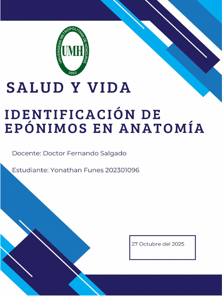 Epónimos Anatómicos y su Función | PDF | Anatomía | Oído