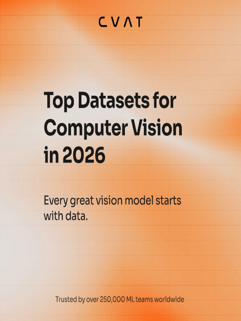 Top Computer Vision Datasets 2026 | PDF