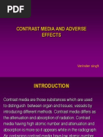 Contrast Media and Adverse Effects - Vijay Kumar