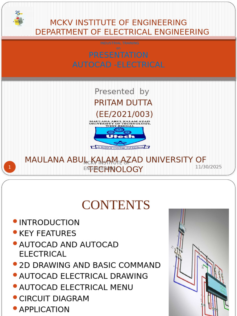 AutoCAD Electrical Training Overview | PDF | Computer Aided Design ...
