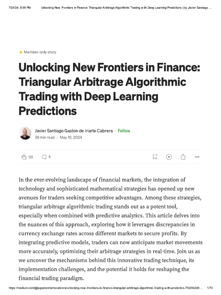 Arbitrage Mt5 Py | PDF
