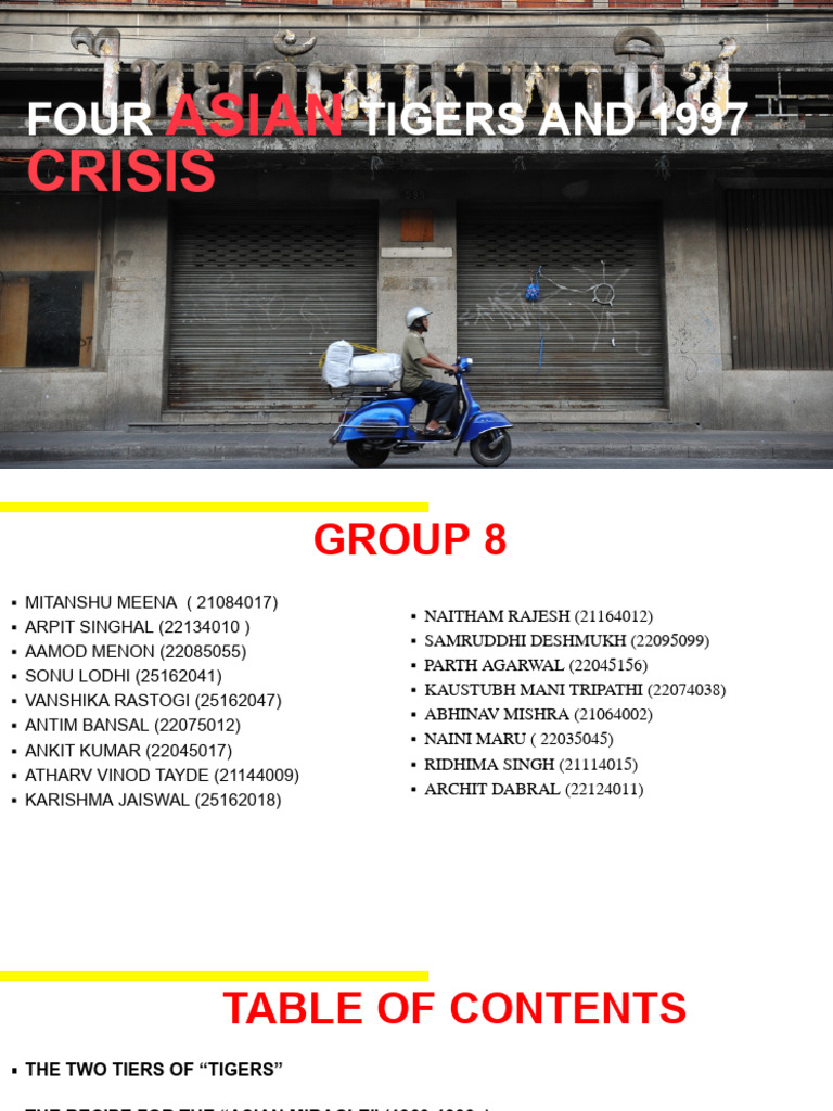 Asian Tigers: Growth and 1997 Crisis Analysis | PDF | Four Asian Tigers ...